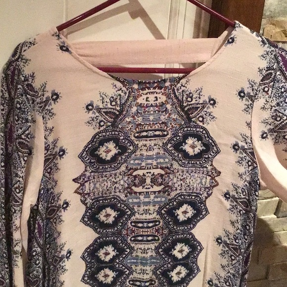 FREE PEOPLE “SMOOTH TALKER” PLUNGING BACK TUNIC/MINI DRESS - Picture 9 of 12